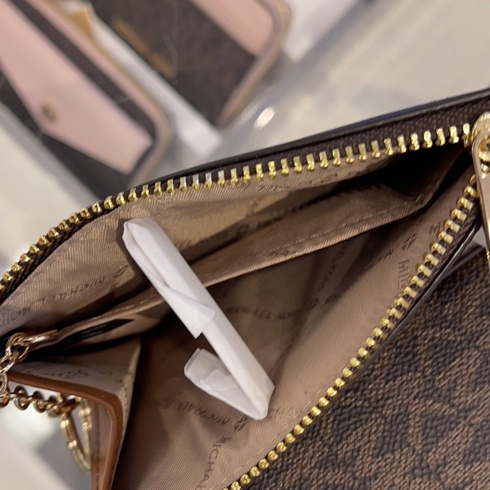 Michael Kors Jet Set Travel Small Leather Top Zip Coin Pouch With ID - Picture 10 of 13